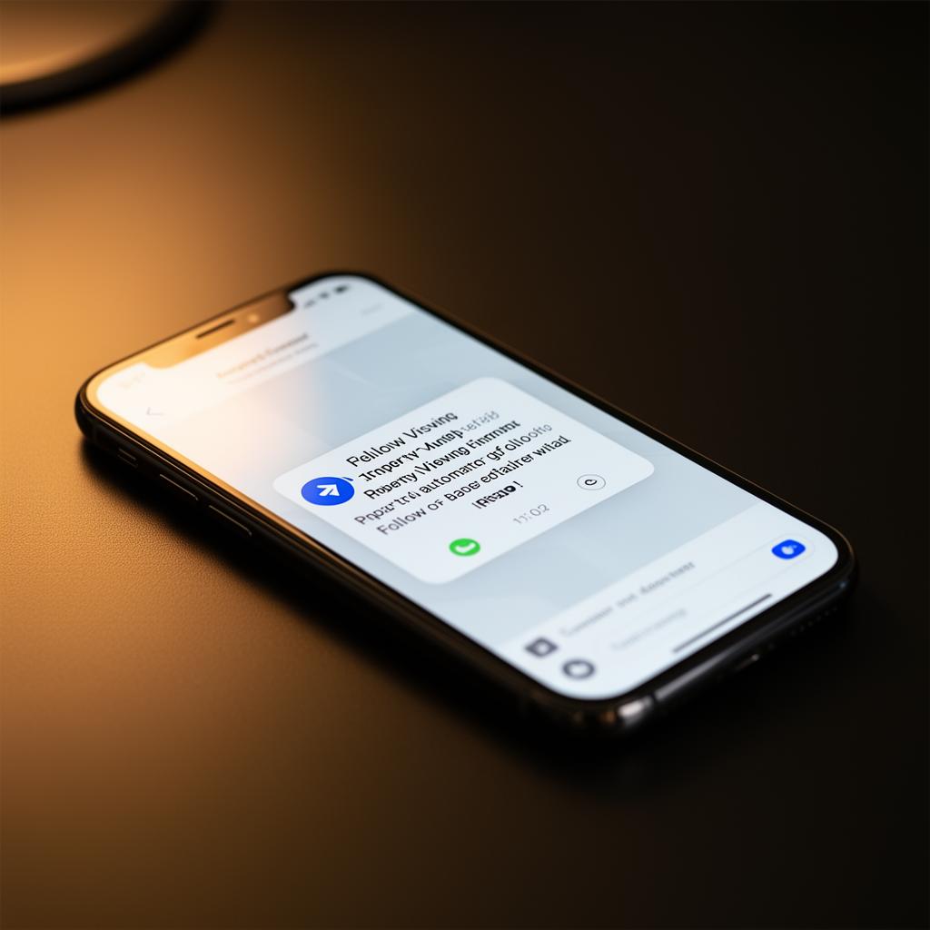 Smartphone mit automatischer Follow-up Erinnerung